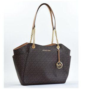 MK Jetset Travel Large Chain Shoulder Tote